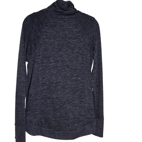 Athleta Techie Sweat Track Sweatshirt Gray X Small Kangaroo Pockets Poly/Spandex - Picture 6 of 7
